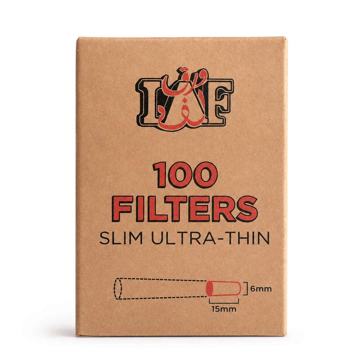 LAF Slim Ultra-Thin 6mm Rolling Filters Pack - 100Pcs