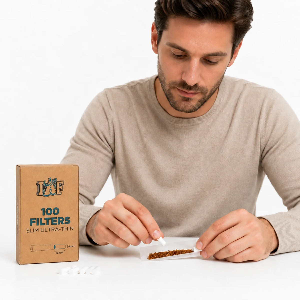 LAF Slim Ultra-Thin 8mm Rolling Filters Pack