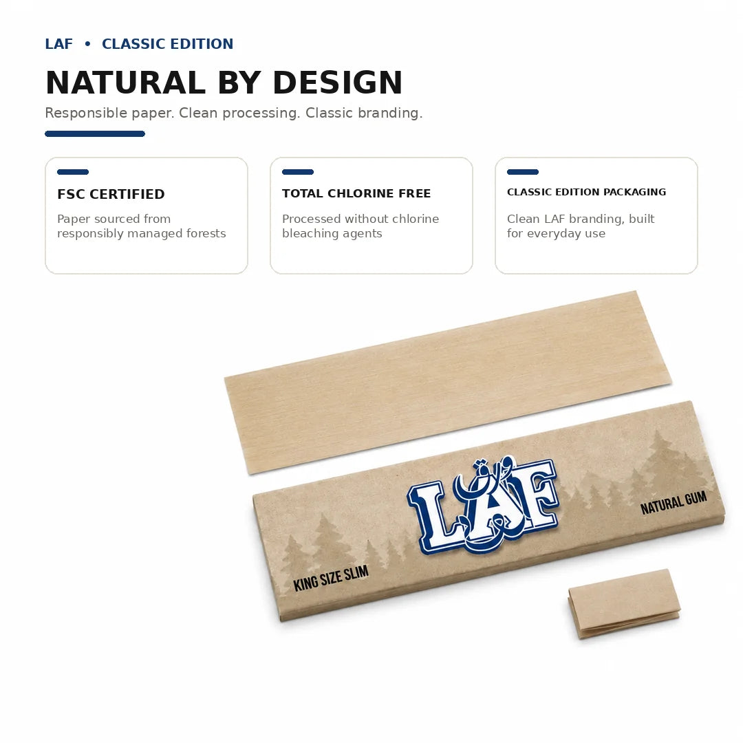WarakLAF Brown Unbleached King Size Slim Rolling Papers