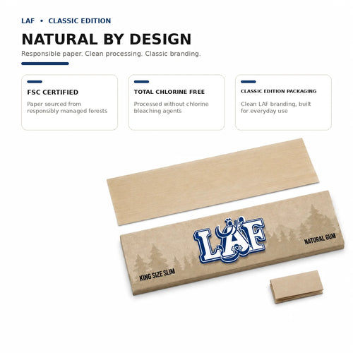 WarakLAF Brown Unbleached King Size Slim Rolling Papers