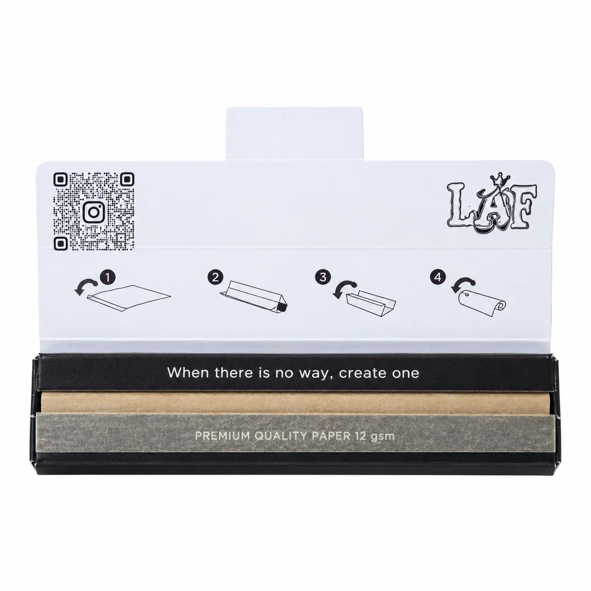 WarakLAF Brown Unbleached King Size Rolling Papers with Tips
