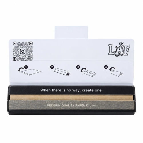 WarakLAF Brown Unbleached King Size Rolling Papers with Tips