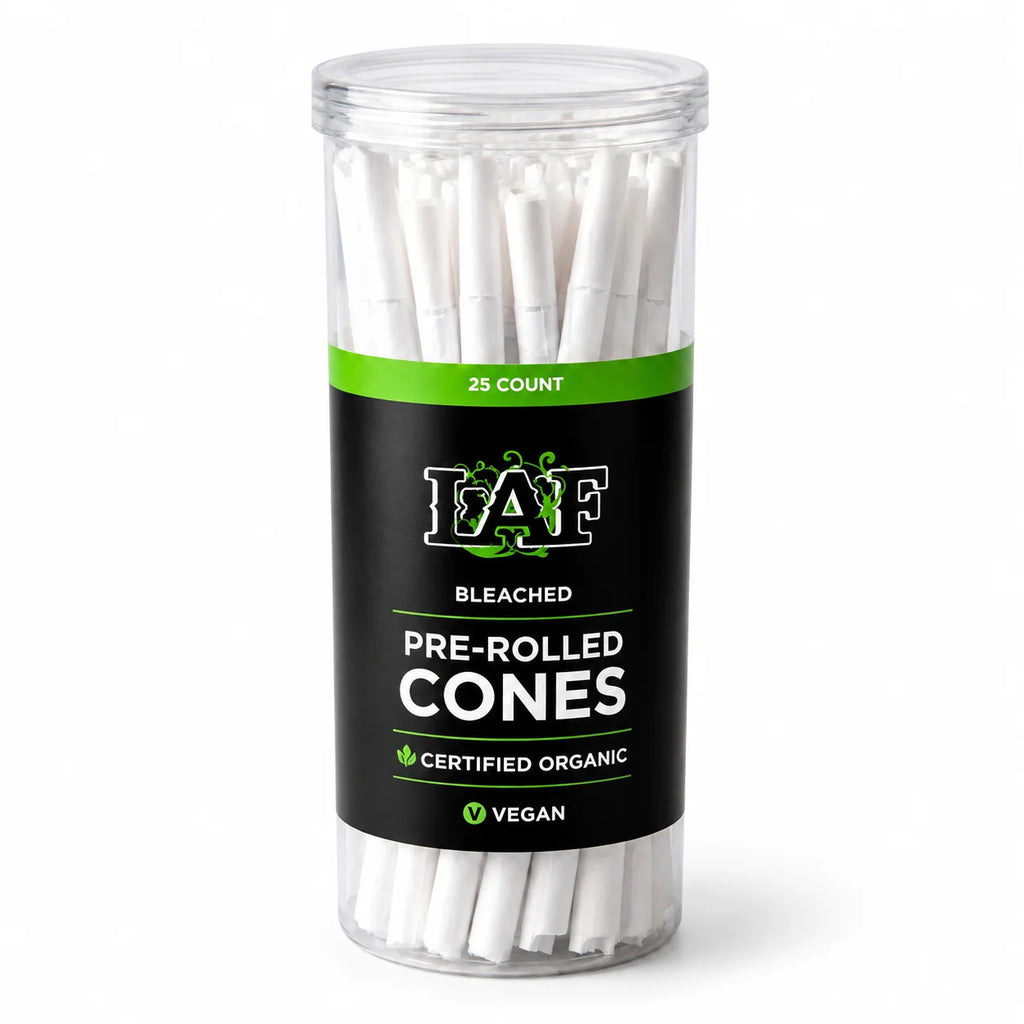 WarakLAF Classic White Pre-Rolled Cones Jar - 25Pcs