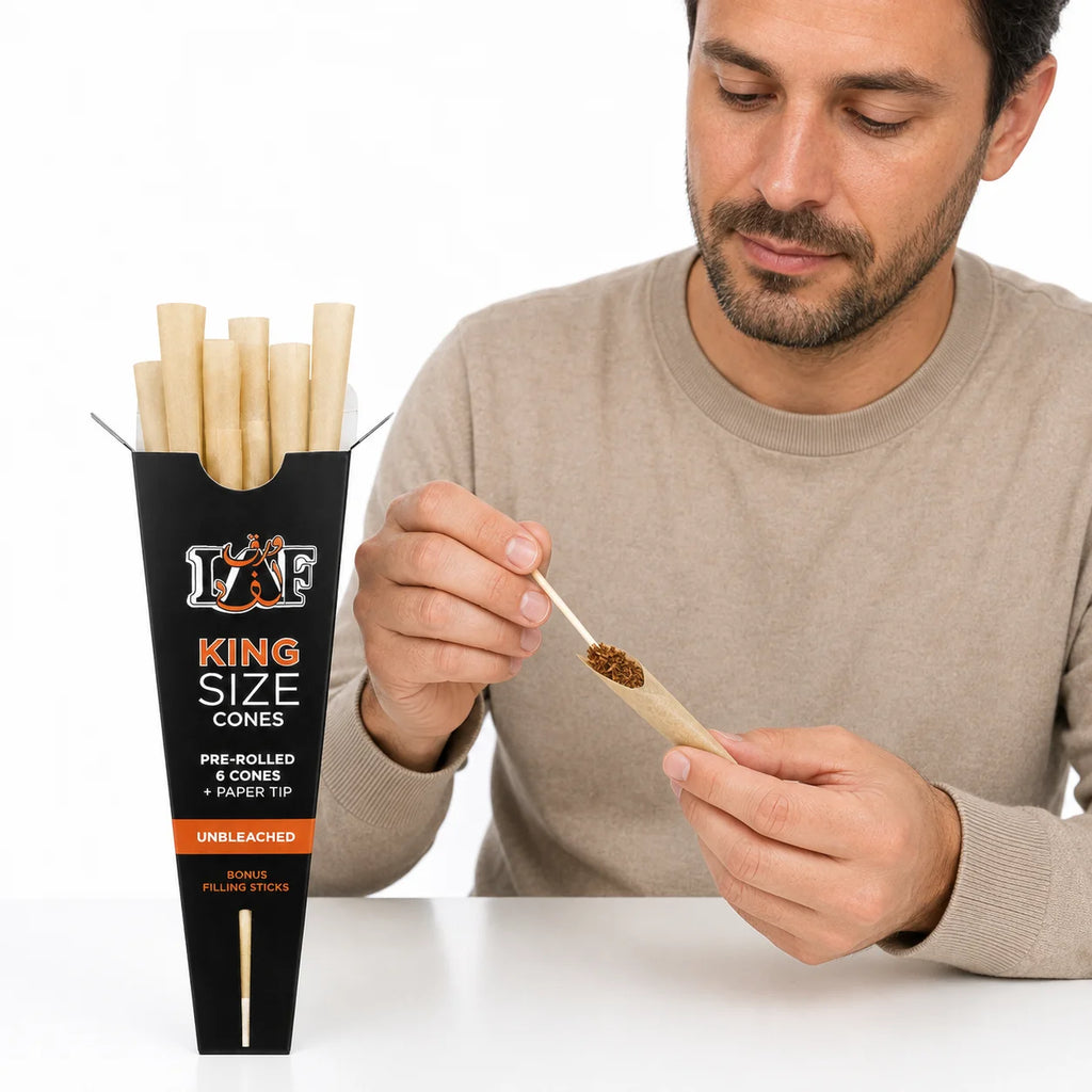 WarakLAF Unbleached Pre-Rolled Cones Pack - 6Pcs