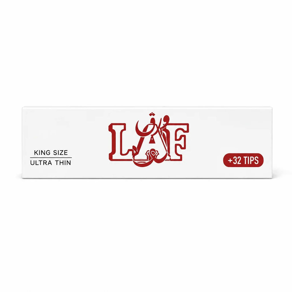 WarakLAF White Ultra-Thin King Size Rolling Papers with Tips